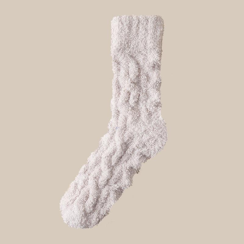 Warm Fuzzy Coral Fleece Socks For Women - Your-Look