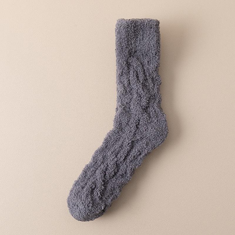 Warm Fuzzy Coral Fleece Socks For Women