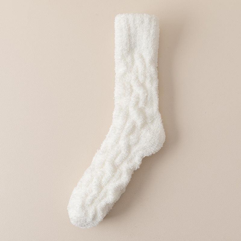 Warm Fuzzy Coral Fleece Socks For Women
