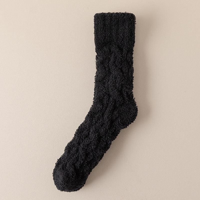 Warm Fuzzy Coral Fleece Socks For Women