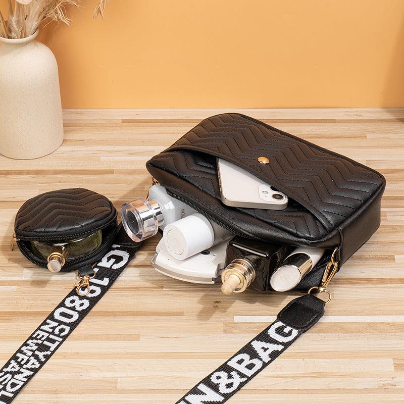 Chic Waves: Wave Pattern Ribbon Cross Body Bag - Your-Look