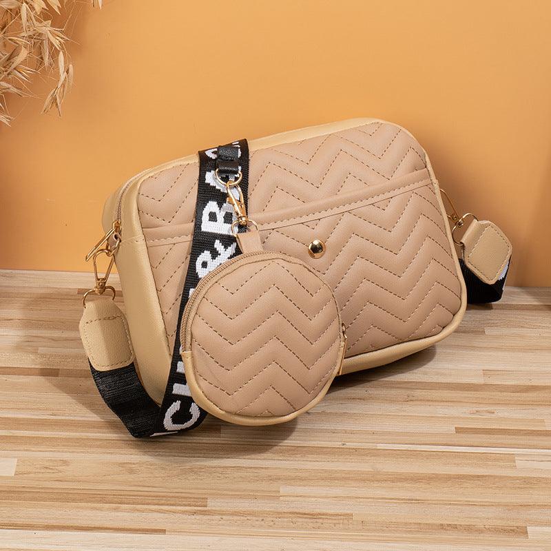 Chic Waves: Wave Pattern Ribbon Cross Body Bag - Your-Look