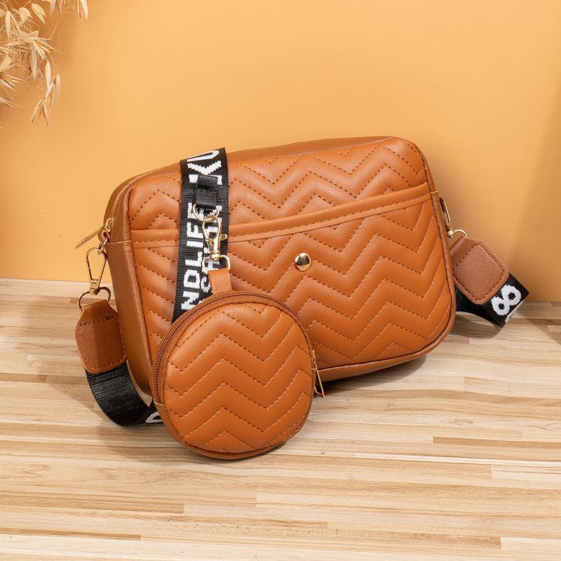 Chic Waves: Wave Pattern Ribbon Cross Body Bag - Your-Look
