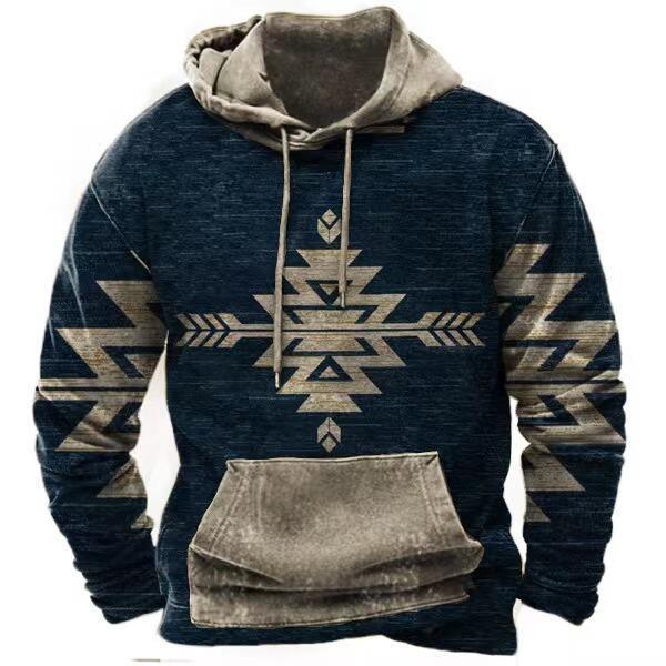 "Wild Frontier" Cross-Border Western Style Bison Printed Hoodie