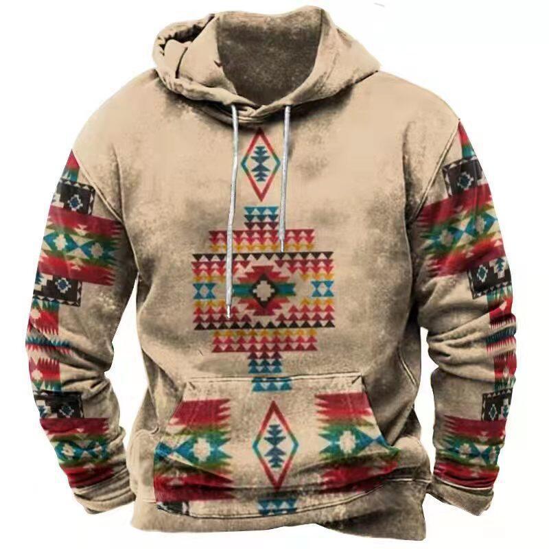 Cross-border Hot Sale 3d Sweater Western Style Printed Trend Hoodie - Fashion - Your-Look