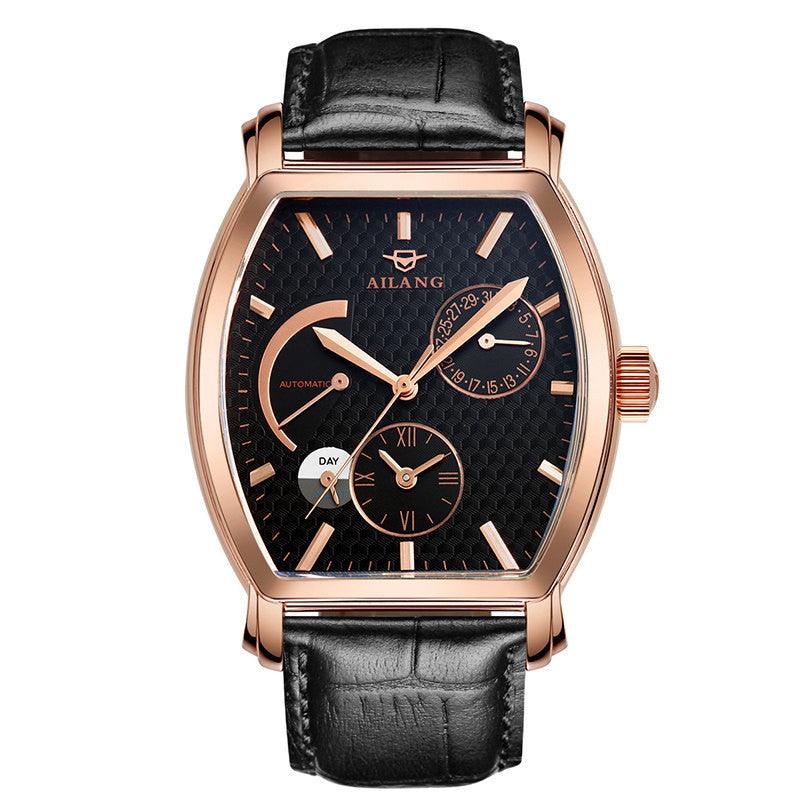 "Vintage Vino" Wine Barrel Type Waterproof Automatic Mechanical Watch - Timeless Elegance with a Nod to Tradition - Your-Look