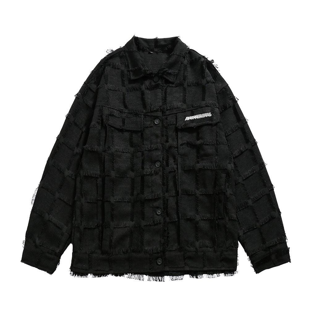 Elevate Your Look: Solid Color Tassel Jacquard Jacket for the Dark High Street Vibe - Your-Look