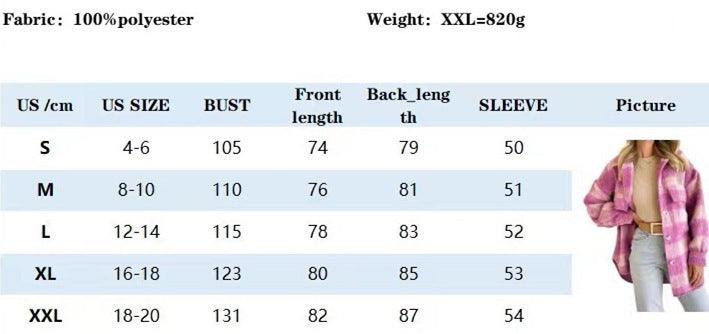 Chic and Cozy: Woolen Plaid Mohair Long-sleeved Coat for Autumn and Winter - Your-Look