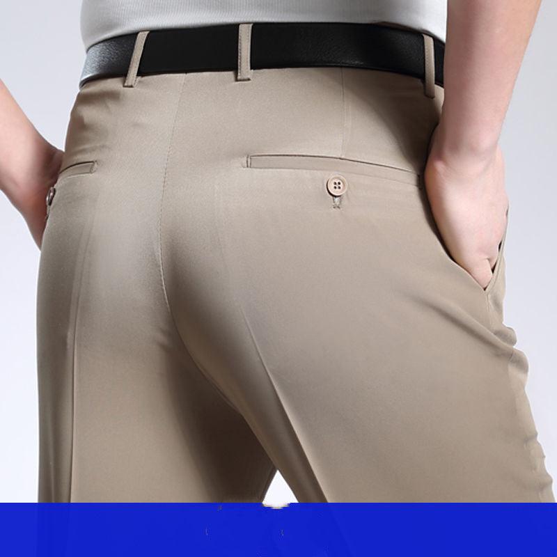 Wrinkle-resistant Drape Straight Loose Suit Pants - Fashion - Your-Look