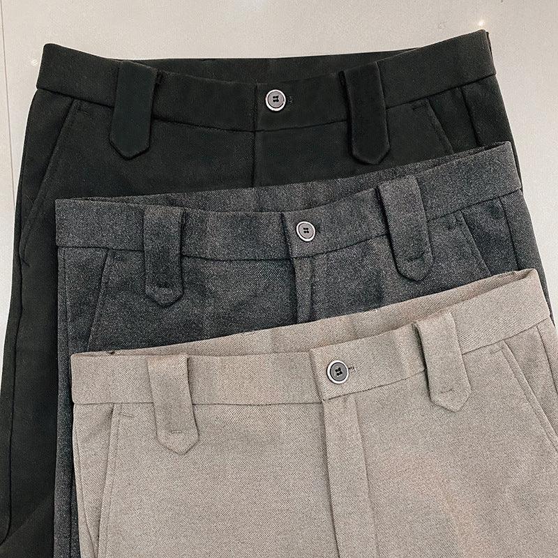 Youth Business Fashion Solid Color Simple Pencil Pants Suit Pants - Fashion - Your-Look