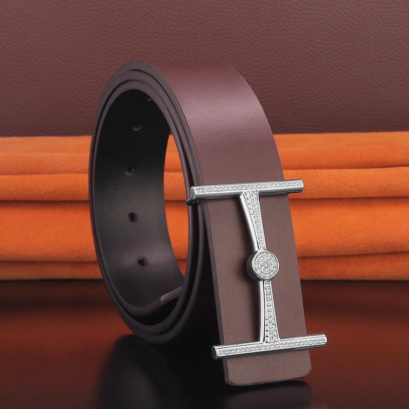 "Youthful Elegance" Fashion Leather Belt with Pure Copper Buckle - Your-Look