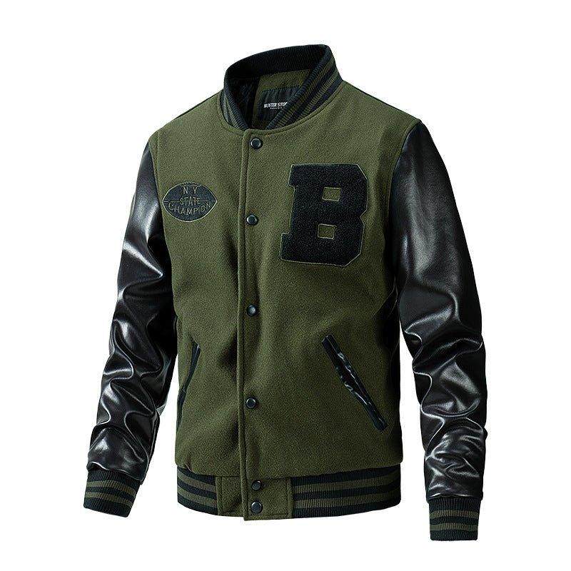 American Baseball Jacket Casual Embroidery Stitching - - Your-Look
