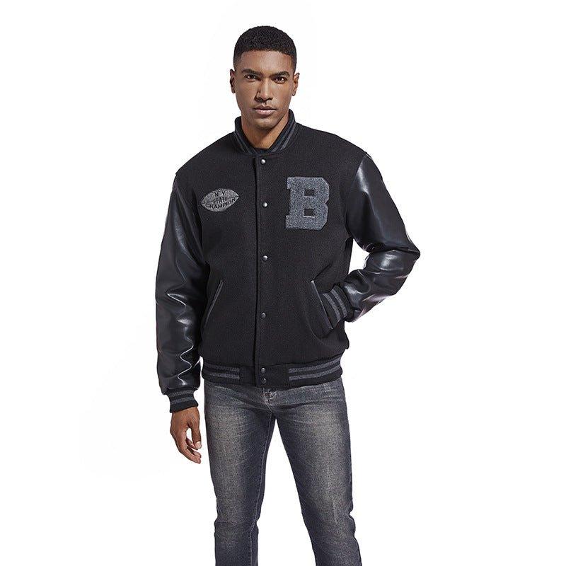 American Baseball Jacket Casual Embroidery Stitching - - Your-Look