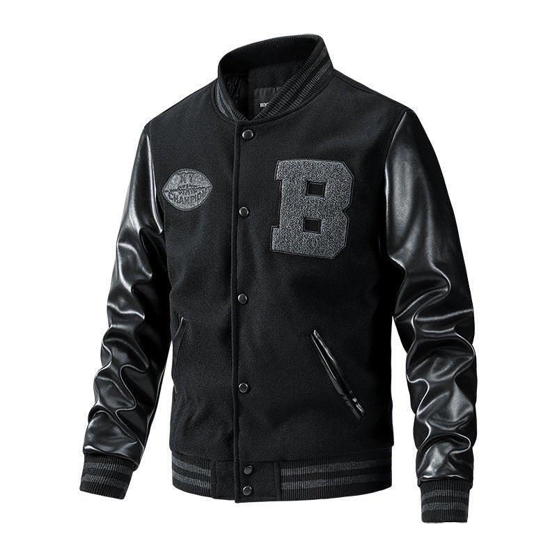American Baseball Jacket Casual Embroidery Stitching - - Your-Look