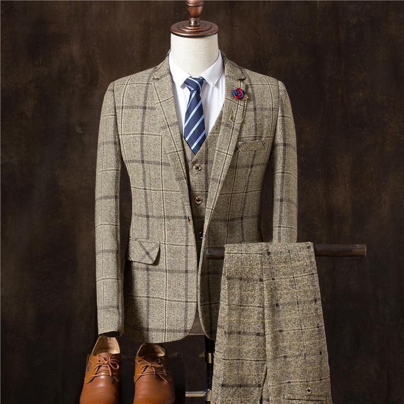 Classic Three-Piece Suit for Men: Timeless Elegance with Jacket, Vest, and Pants Ensemble - Your-Look