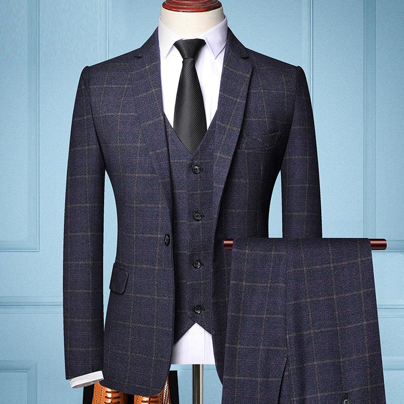 Classic Three-Piece Suit for Men: Timeless Elegance with Jacket, Vest, and Pants Ensemble - Your-Look