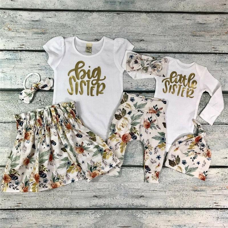 Adorable Duo: Baby Girl and Girls 2-Piece Set for Stylish Little Ones!