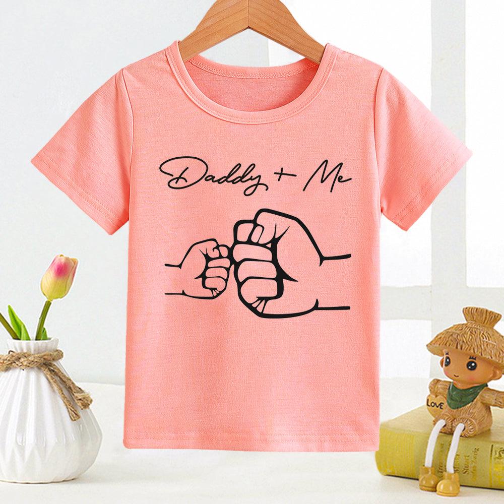 Adorable Family Bonding: Stylish Monogram Print Girls&