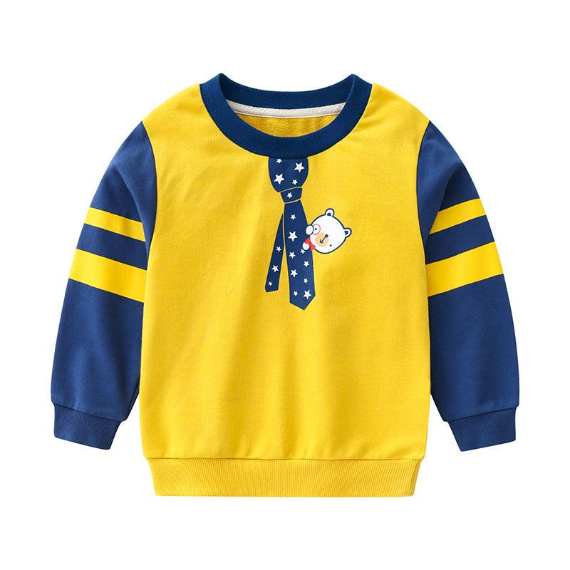 Male Treasure Cartoon Long-sleeved Tops And Children&