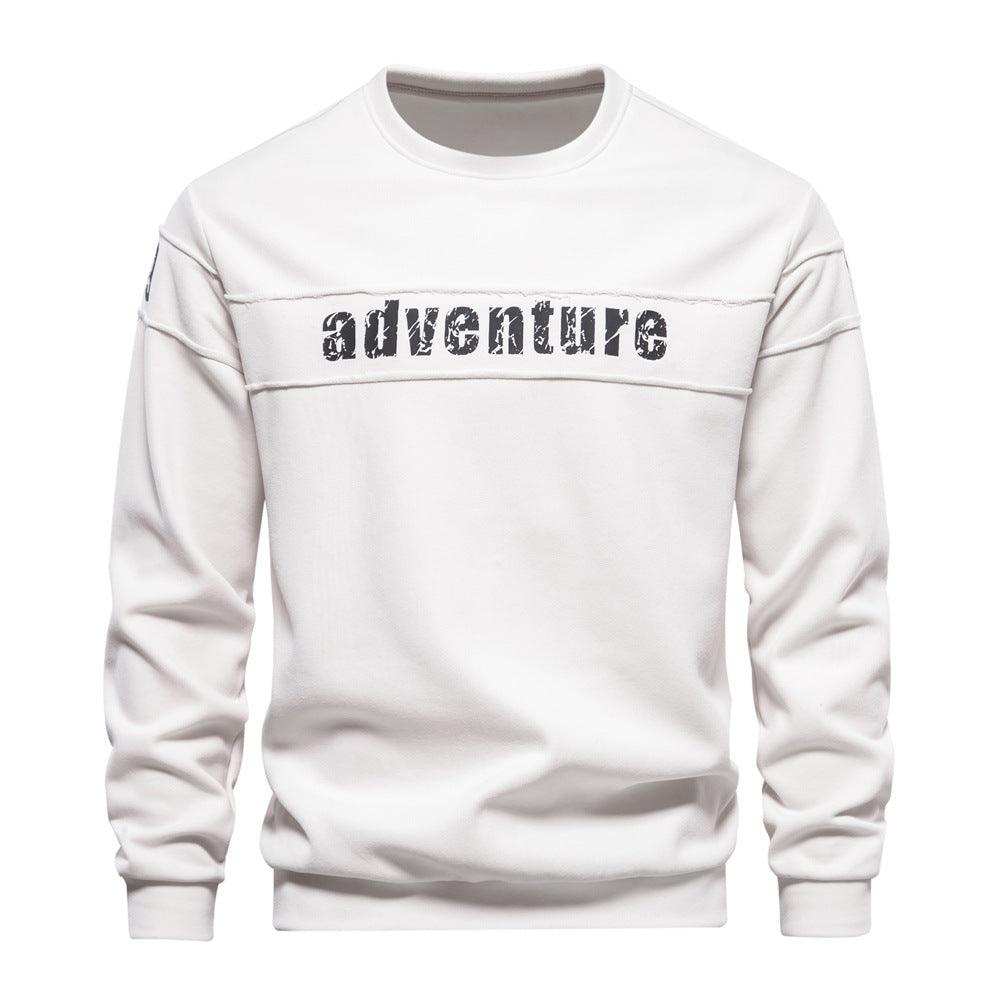 Adventure-Ready Long Sleeve Sweatshirt: Elevate Your Style with Trendy All-Matching Men&