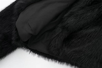 Elevate Your Casual Look: Artificial Fur Effect Polo Collar Jacket for Effortless Style - Your-Look