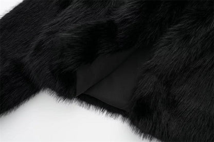 Elevate Your Casual Look: Artificial Fur Effect Polo Collar Jacket for Effortless Style - Your-Look