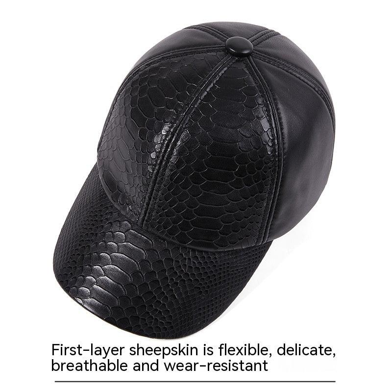 Autumn And Winter High-end Leisure Leather Hat - Fashion - Your-Look