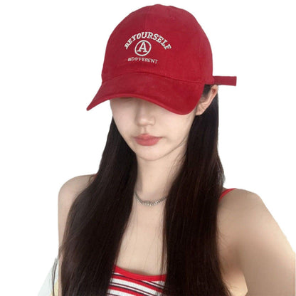 Baseball Cap Female Embroidered Couple Face - Fashion - Your-Look