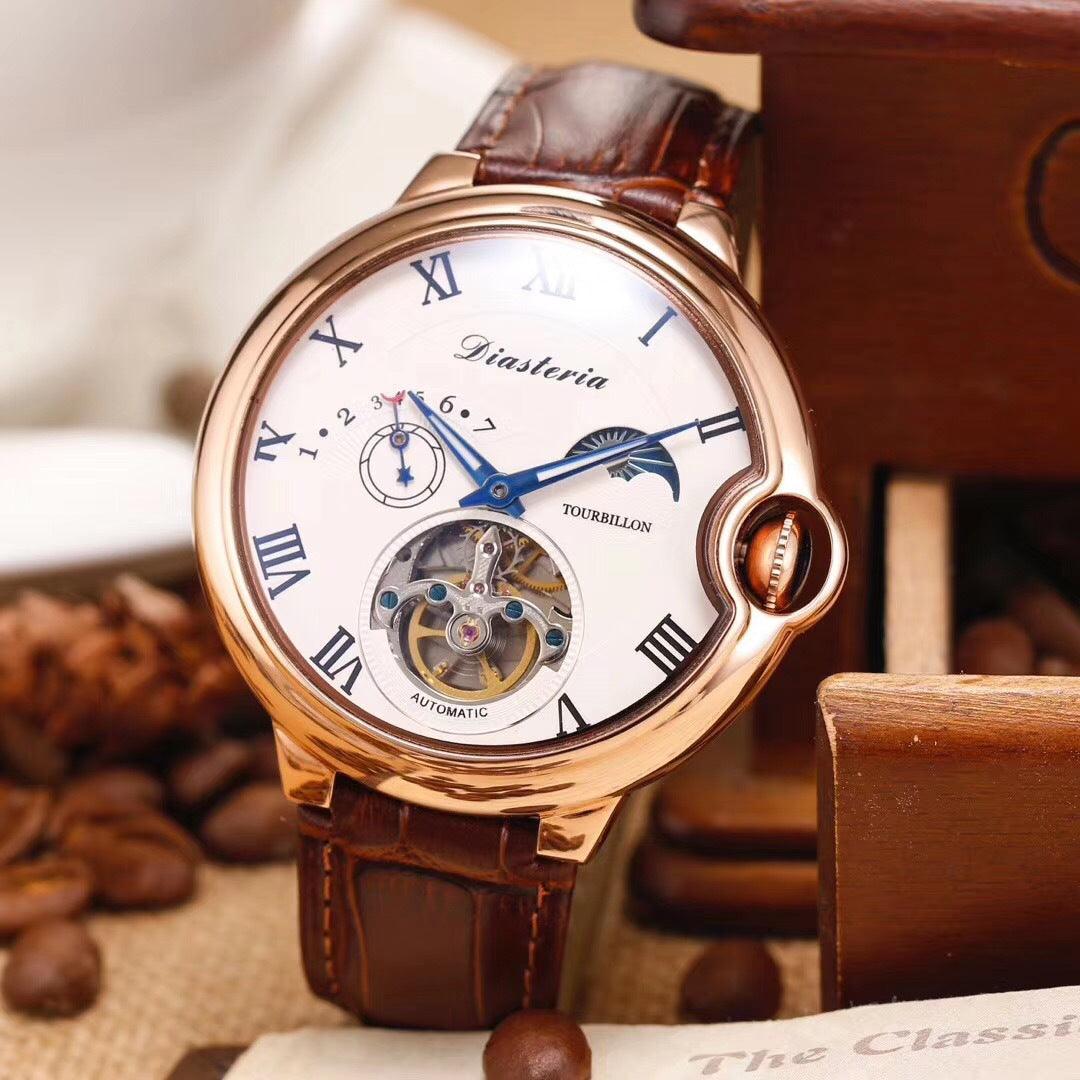 "Stellar Elegance" Big Dial Star Double Eagle Mechanical Watch - Command Attention with Celestial Sophistication - Your-Look