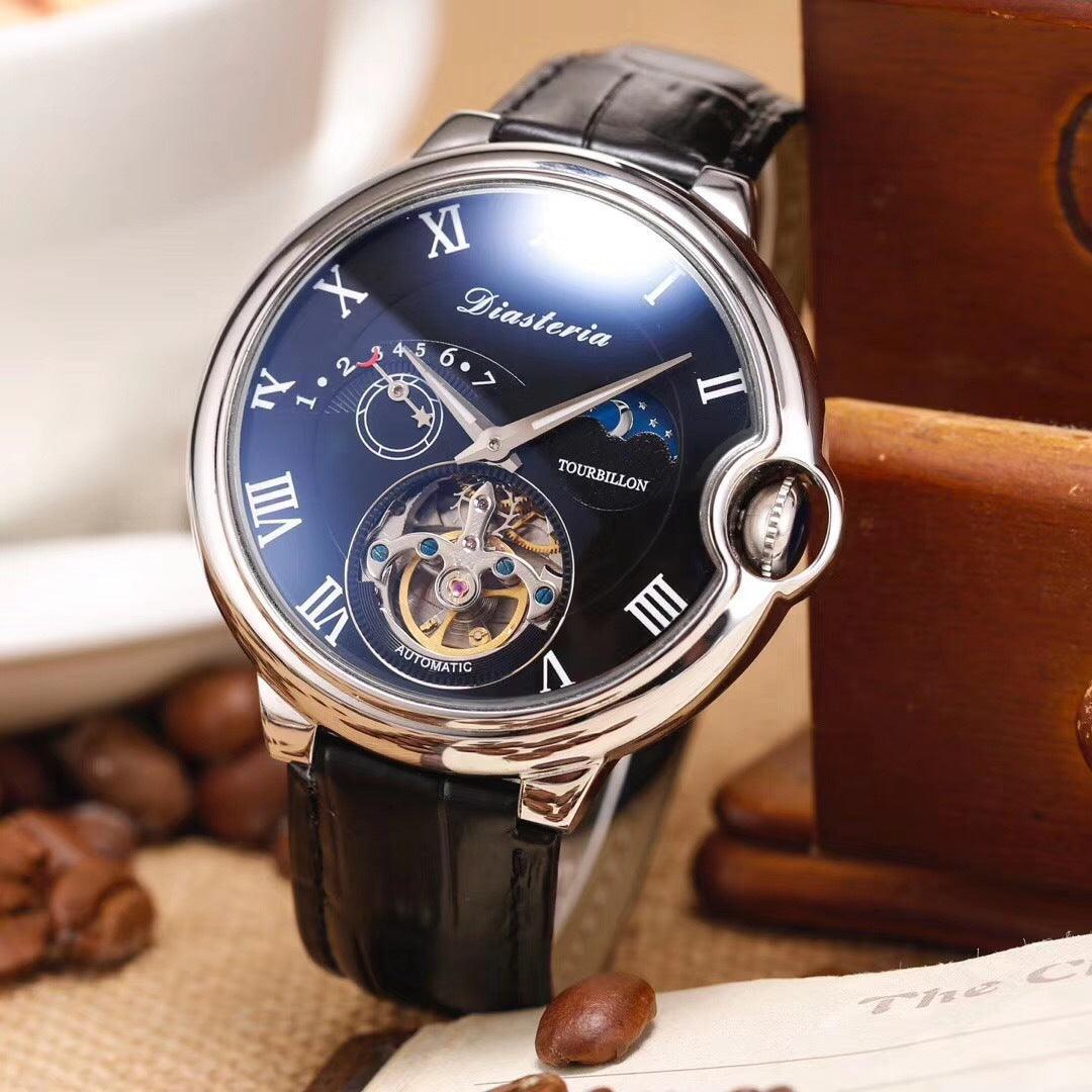 &quot;Stellar Elegance&quot; Big Dial Star Double Eagle Mechanical Watch - Command Attention with Celestial Sophistication - Your-Look