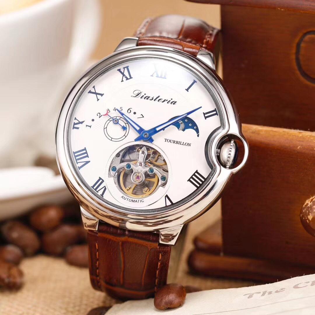 &quot;Stellar Elegance&quot; Big Dial Star Double Eagle Mechanical Watch - Command Attention with Celestial Sophistication - Your-Look