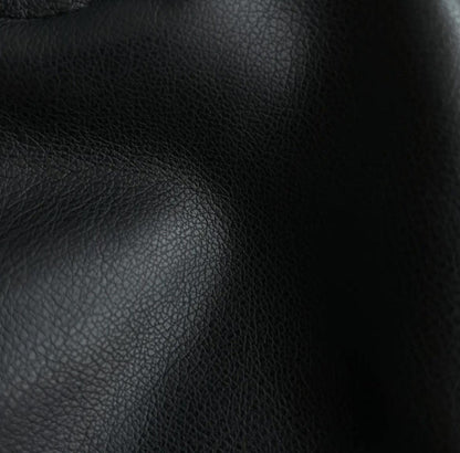 Black Buckle Washed Leather Shorts For Women - FASHION - Your-Look