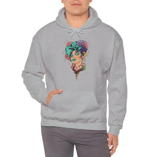 European And American Cartoon Head Print Hooded Sweatshirt - Fashion - Your-Look