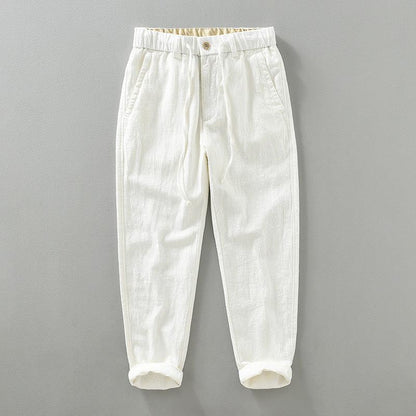 Breathable Cotton Linen Straight Casual Pants - Fashion - Your-Look
