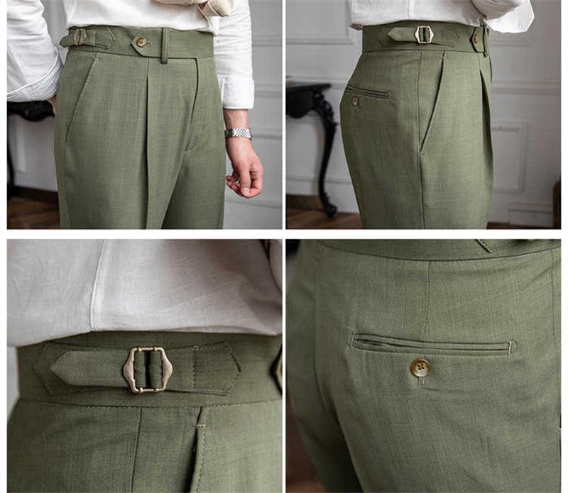 Breathable Thin Retro High-waisted Casual Pants