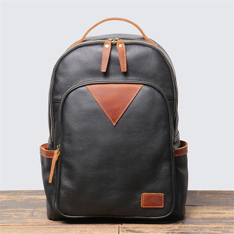 British Retro Leather Backpack