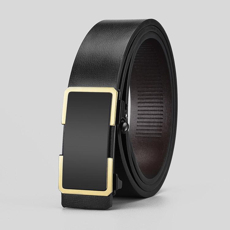 Elevate Your Business Attire with the Automatic Leather Buckle Belt - Your-Look