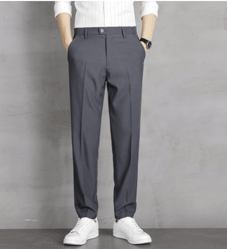 Business Formal Suit Pants Straight Casual Nine Points Drape - brands-3263