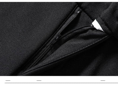 Business Formal Suit Pants - Straight Casual Nine Points Drape Trousers for Summer