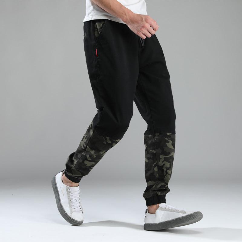 Camouflage Stitching Beamed Plus Size Harlan Casual Pants - Fashion - Your-Look