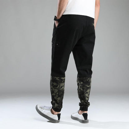 Camouflage Stitching Beamed Plus Size Harlan Casual Pants - Fashion - Your-Look