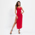 Captivating Elegance: New Deep V Slit Dress