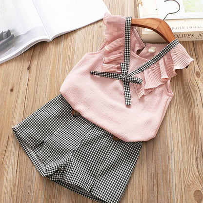 Kids Baby Girls Clothes New Short Sleeve T-Shirt Pants Dress -  - Your-Look
