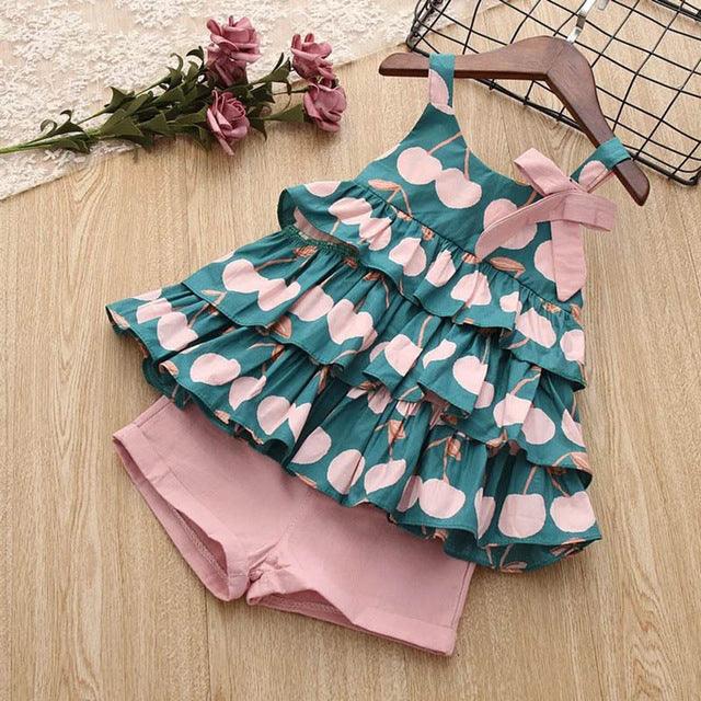 Kids Girls Clothes For Baby Girl Kids T-Shirt Shorts Suit -  - Your-Look