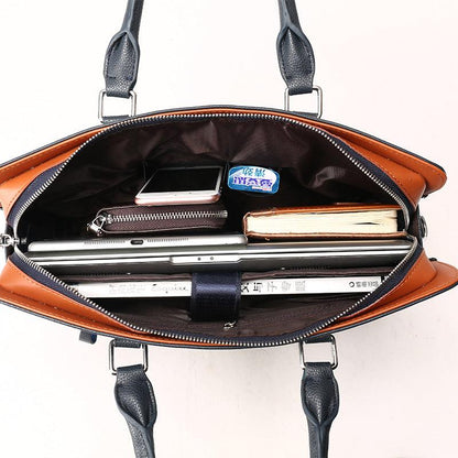 Sleek and Functional: Casual Leather One Shoulder Messenger Bag for Official Documents - Your-Look