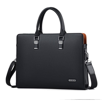Sleek and Functional: Casual Leather One Shoulder Messenger Bag for Official Documents - Your-Look