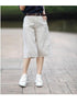 Casual Pants Baggy Oversized Cropped Pants Cotton Linen Cropped Pants Women&