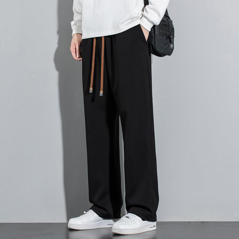 Casual Sports Couple Loose Drooping Wide-leg Straight Long Pants - Fashion - Your-Look