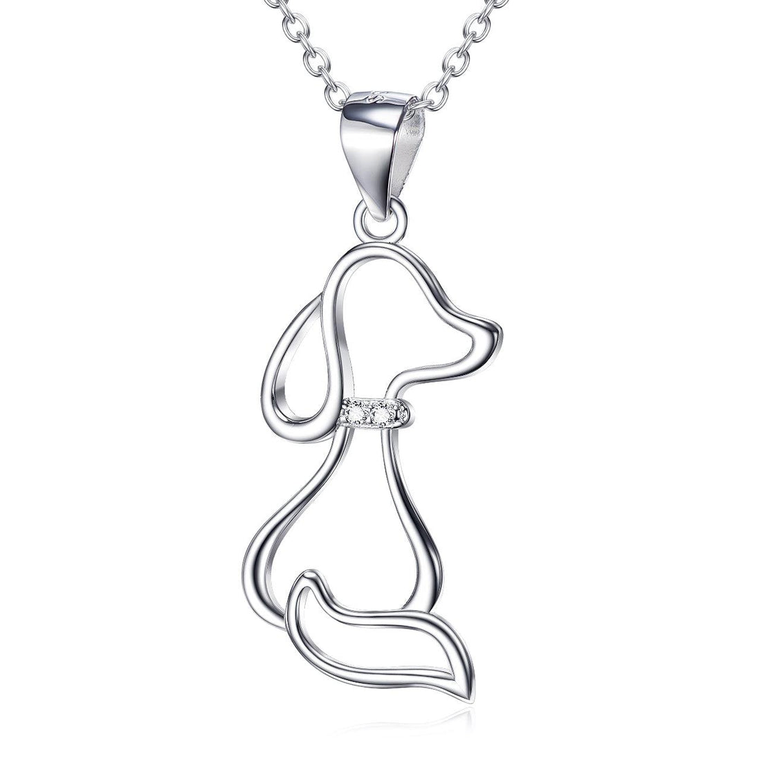 Charming 925 Sterling Silver Dog Necklace for Women - Your-Look