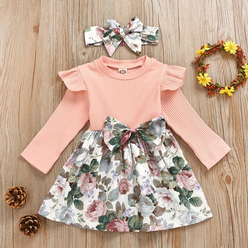 Girls Clothes European And American Printed Dress Suits -  - Your-Look